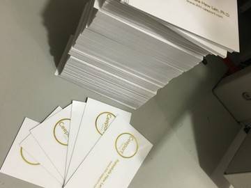 визитки с фольгированием