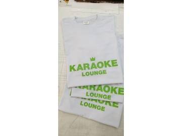 Макро принта «KARAOKE LOUNGE» — печать на футболках Уфа — НеоШтамп