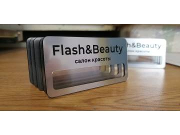 Партия бейджей «Flash&Beauty — бейджи Уфа — типография НеоШтамп
